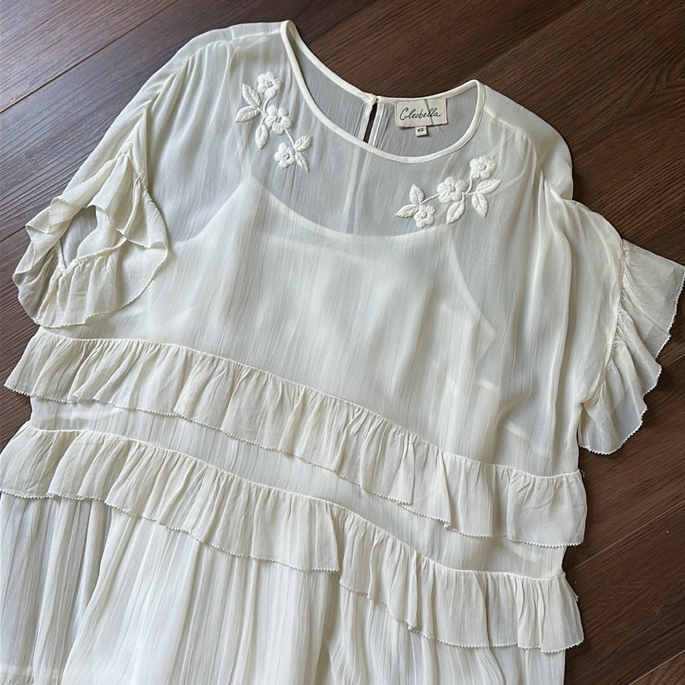 Cleobella pretty floral detail mini dress